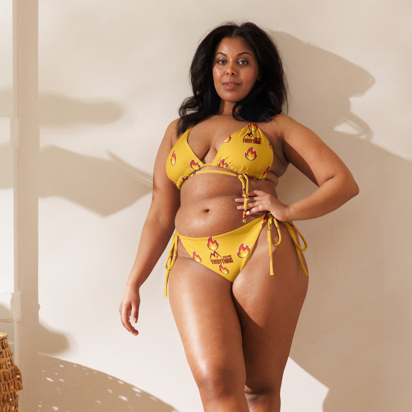 Motivation Over Everything string bikini