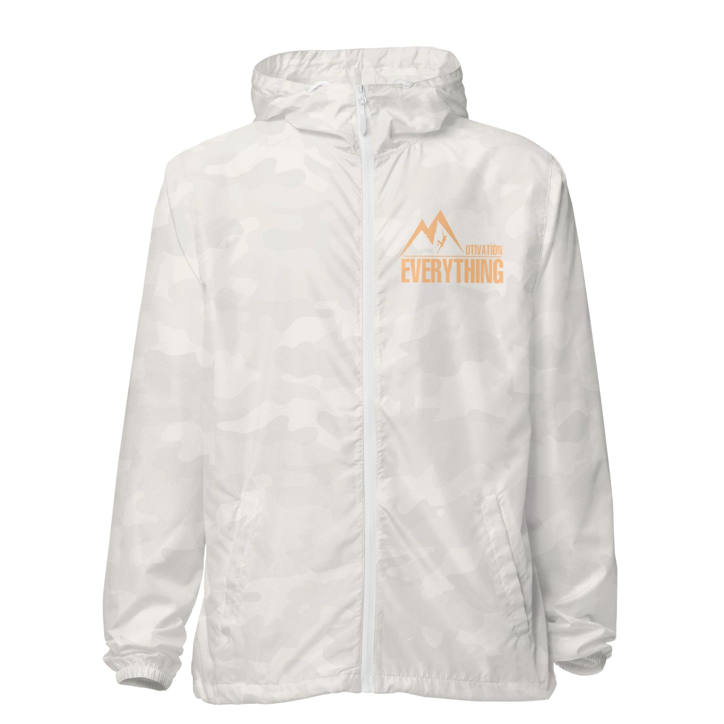 Motivation Over Everything Unisex lightweight zip up windbreaker