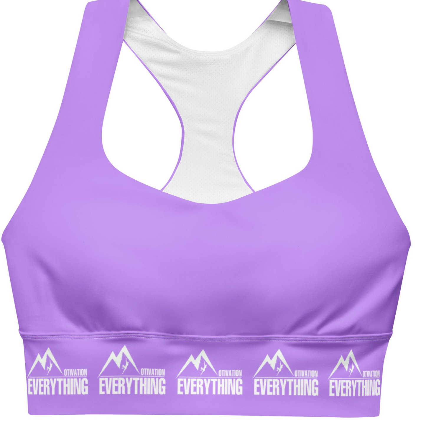 Motivation Over Everything Longline Sports Bra