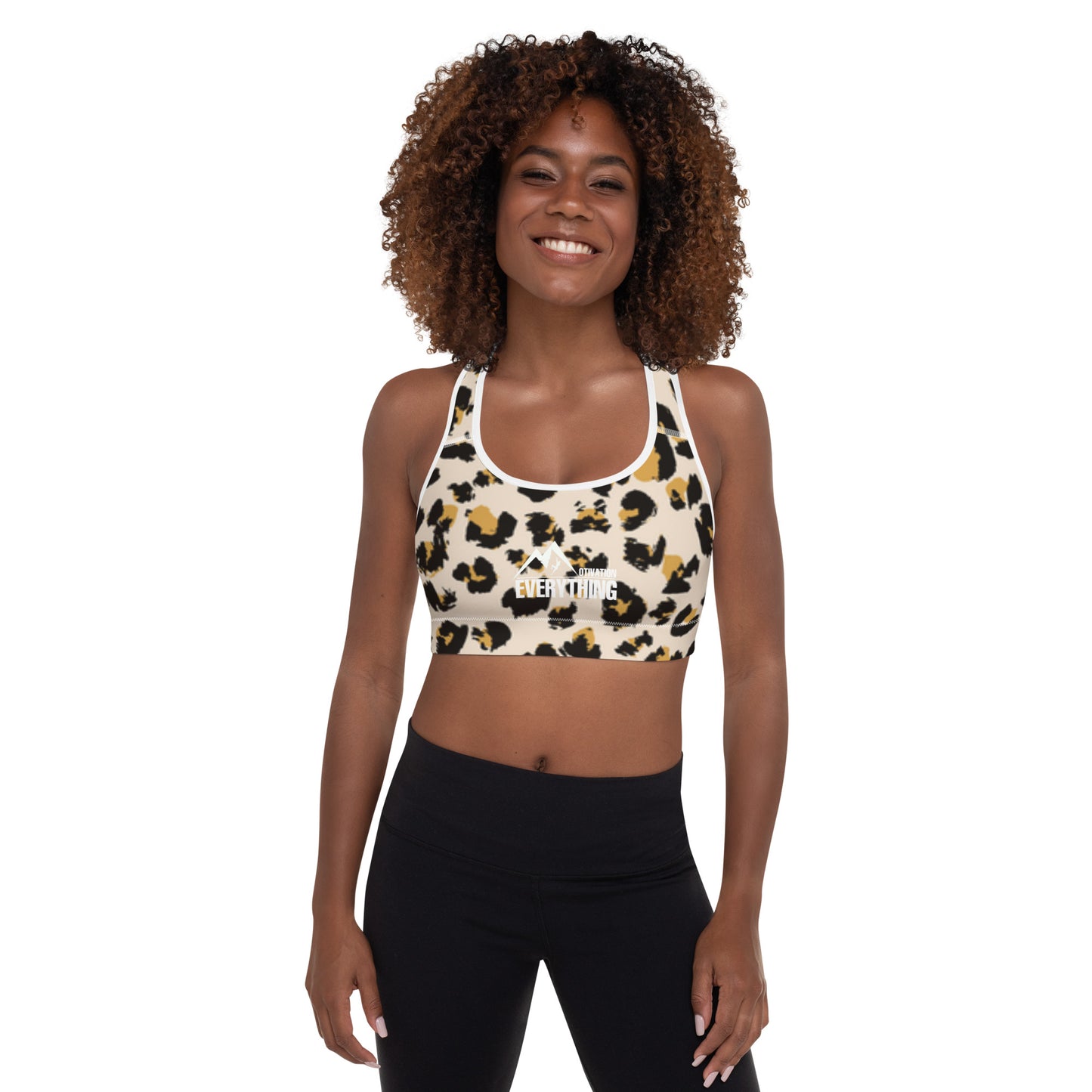 Motivation Over Everything Padded Sports Bra