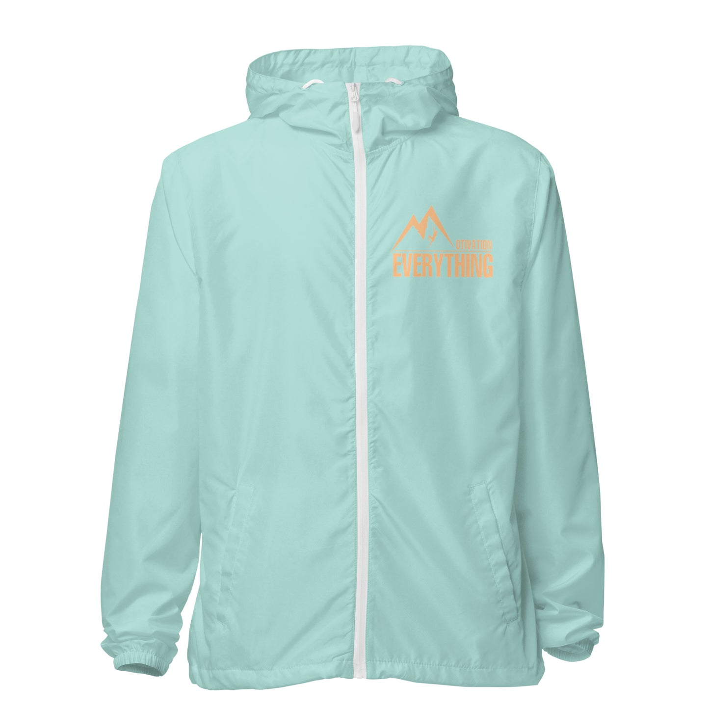Motivation Over Everything Unisex lightweight zip up windbreaker