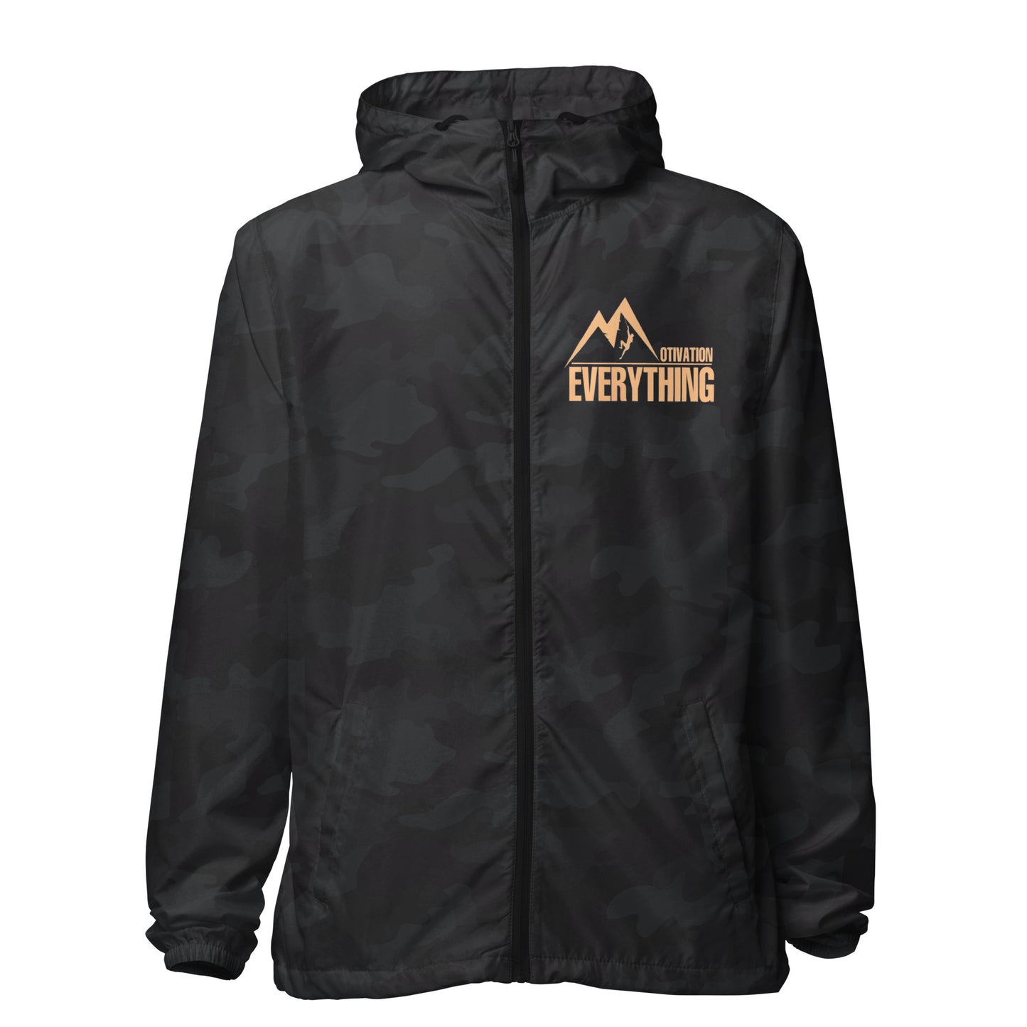 Motivation Over Everything Unisex lightweight zip up windbreaker