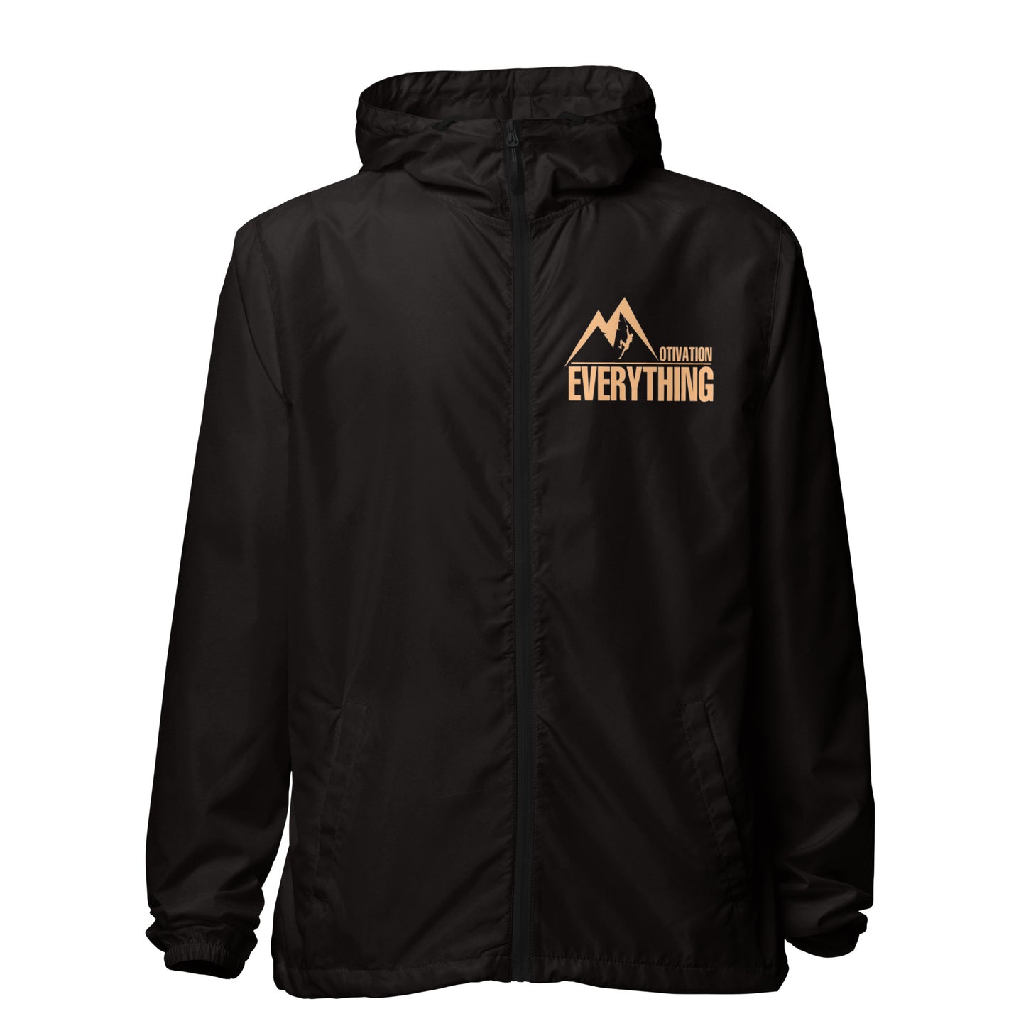 Motivation Over Everything Unisex lightweight zip up windbreaker