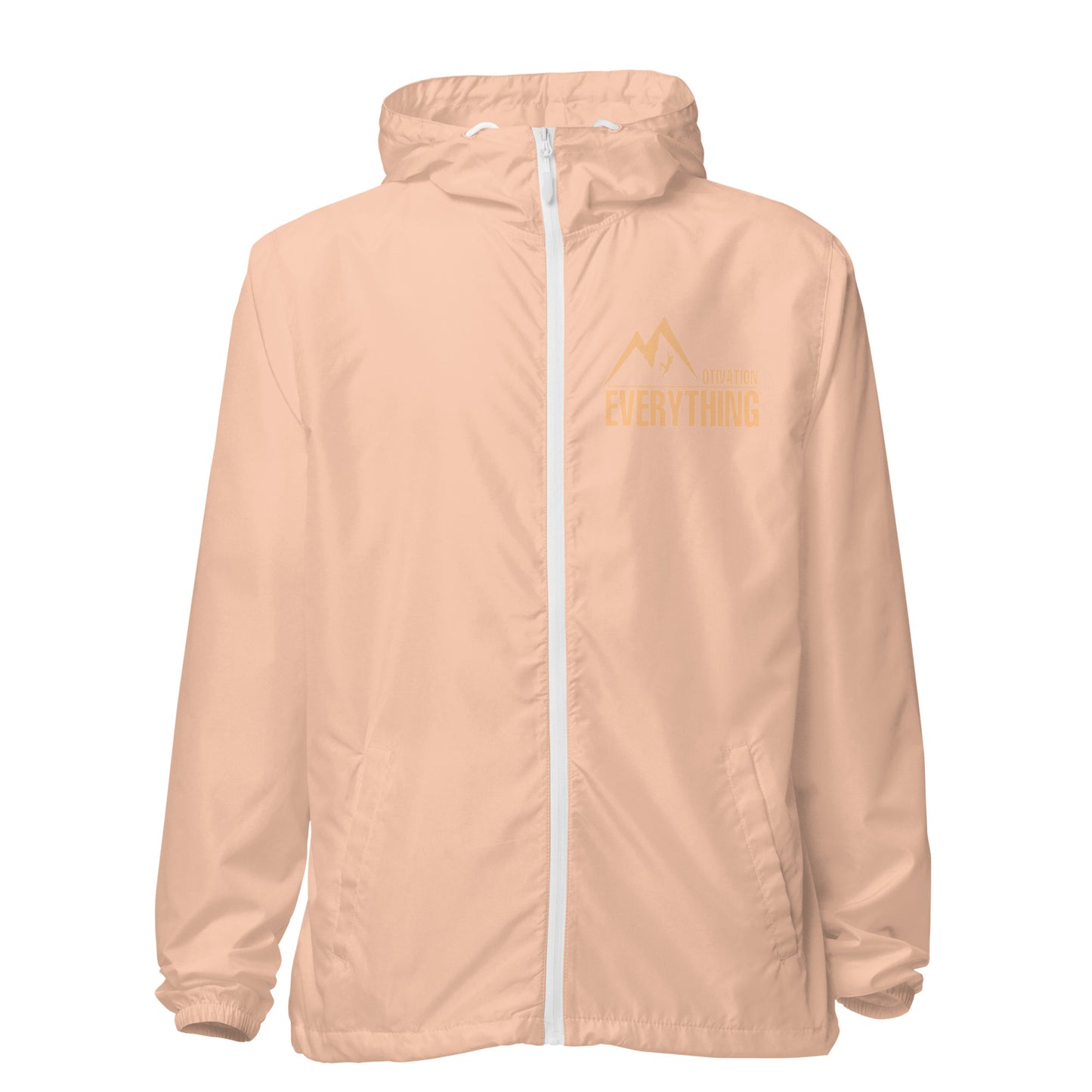 Motivation Over Everything Unisex lightweight zip up windbreaker