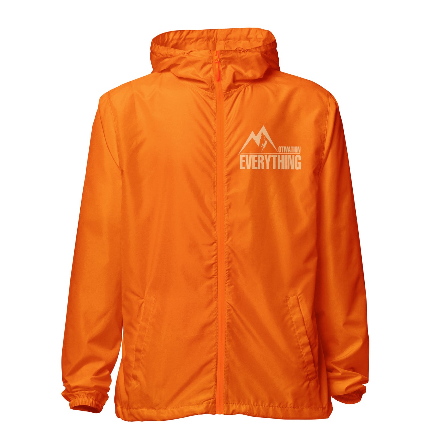Motivation Over Everything Unisex lightweight zip up windbreaker