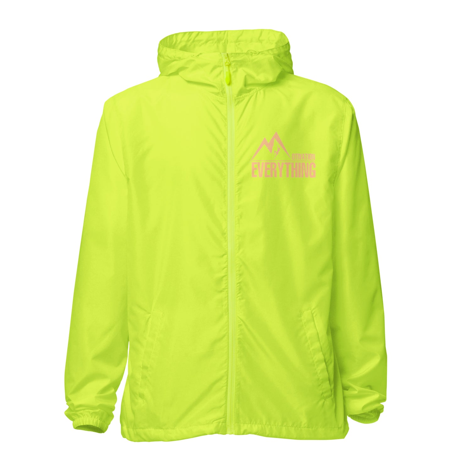 Motivation Over Everything Unisex lightweight zip up windbreaker
