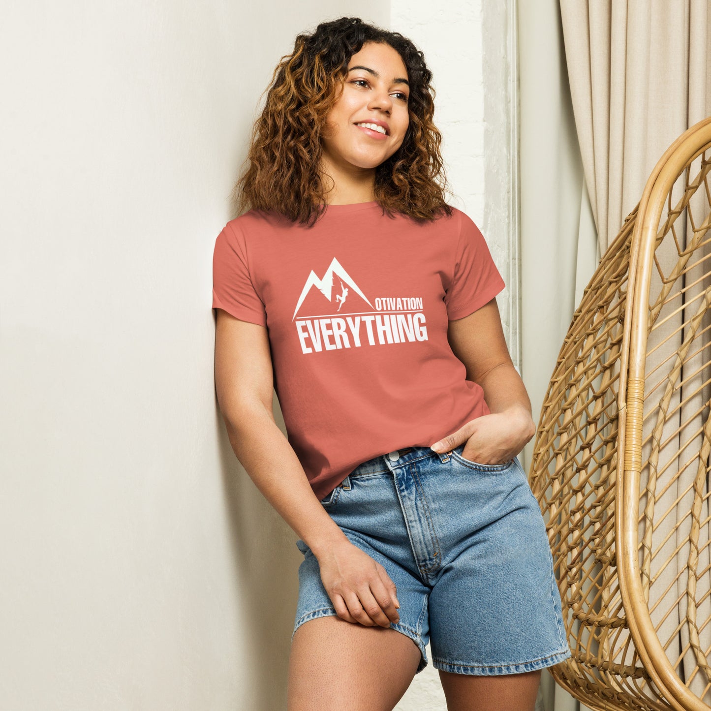 Motivation Over Everything Women’s high-waisted t-shirt