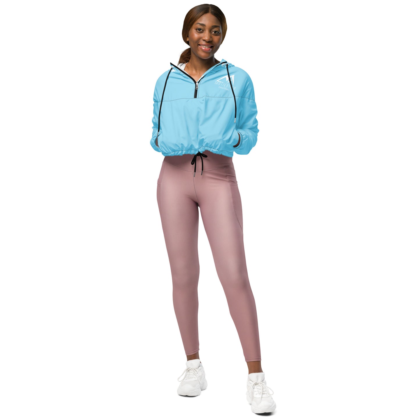 Motivation Over Everything Women’s cropped windbreaker