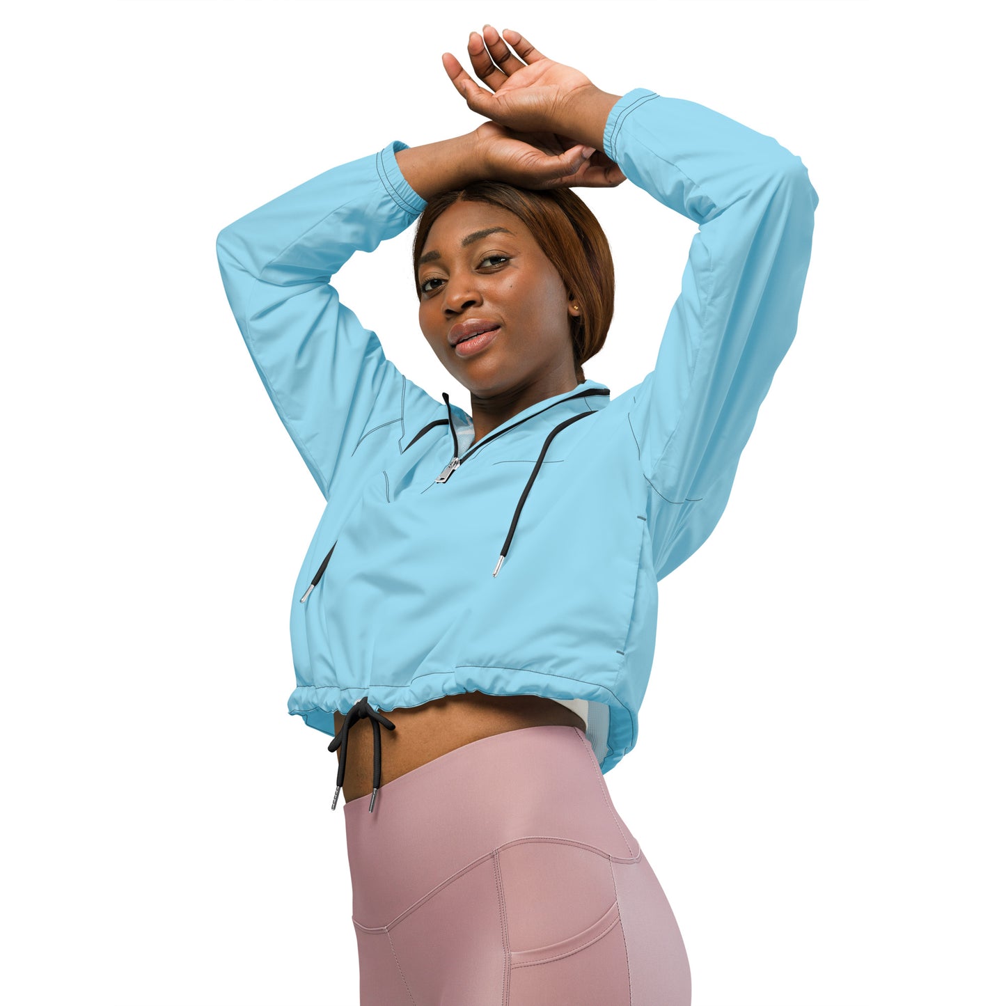 Motivation Over Everything Women’s cropped windbreaker