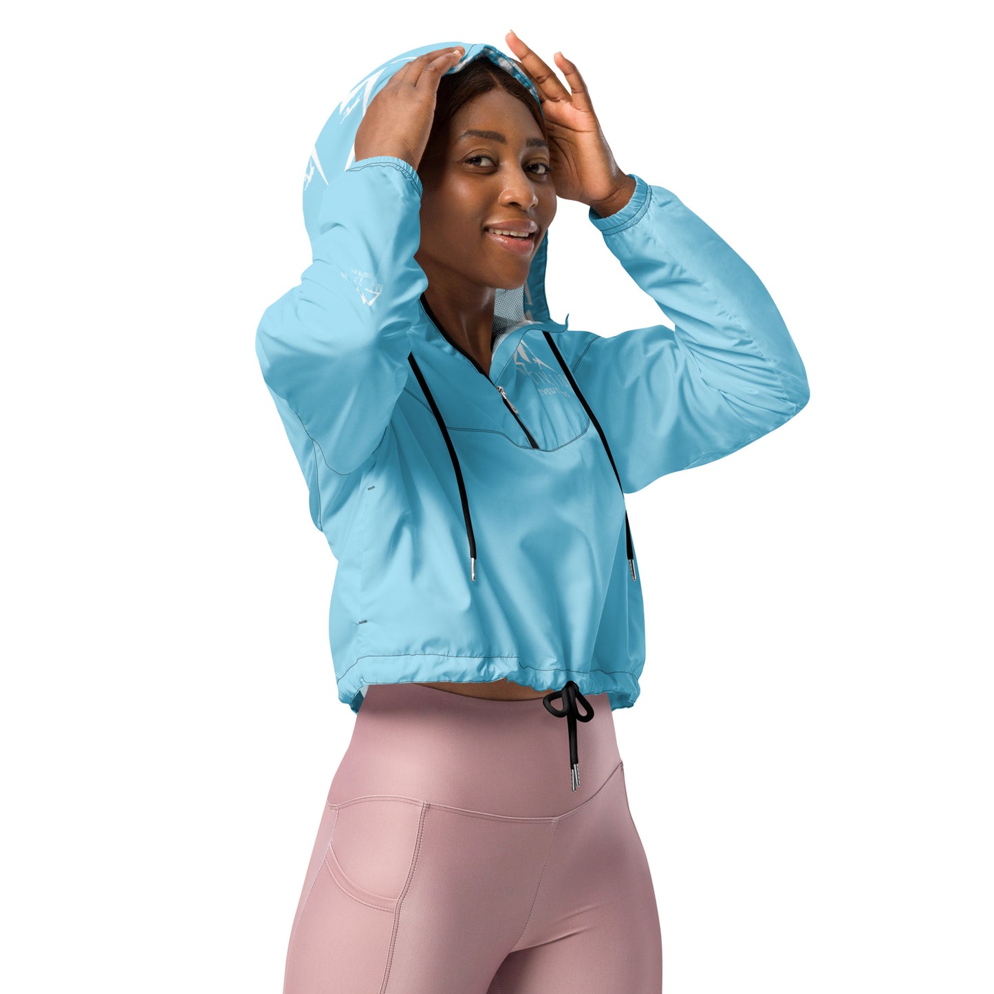 Motivation Over Everything Women’s cropped windbreaker