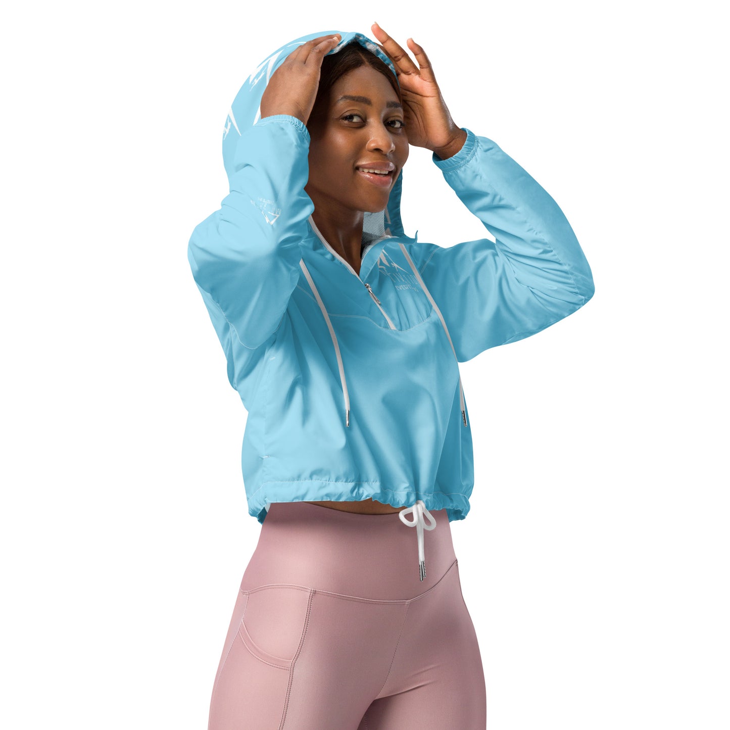 Motivation Over Everything Women’s cropped windbreaker